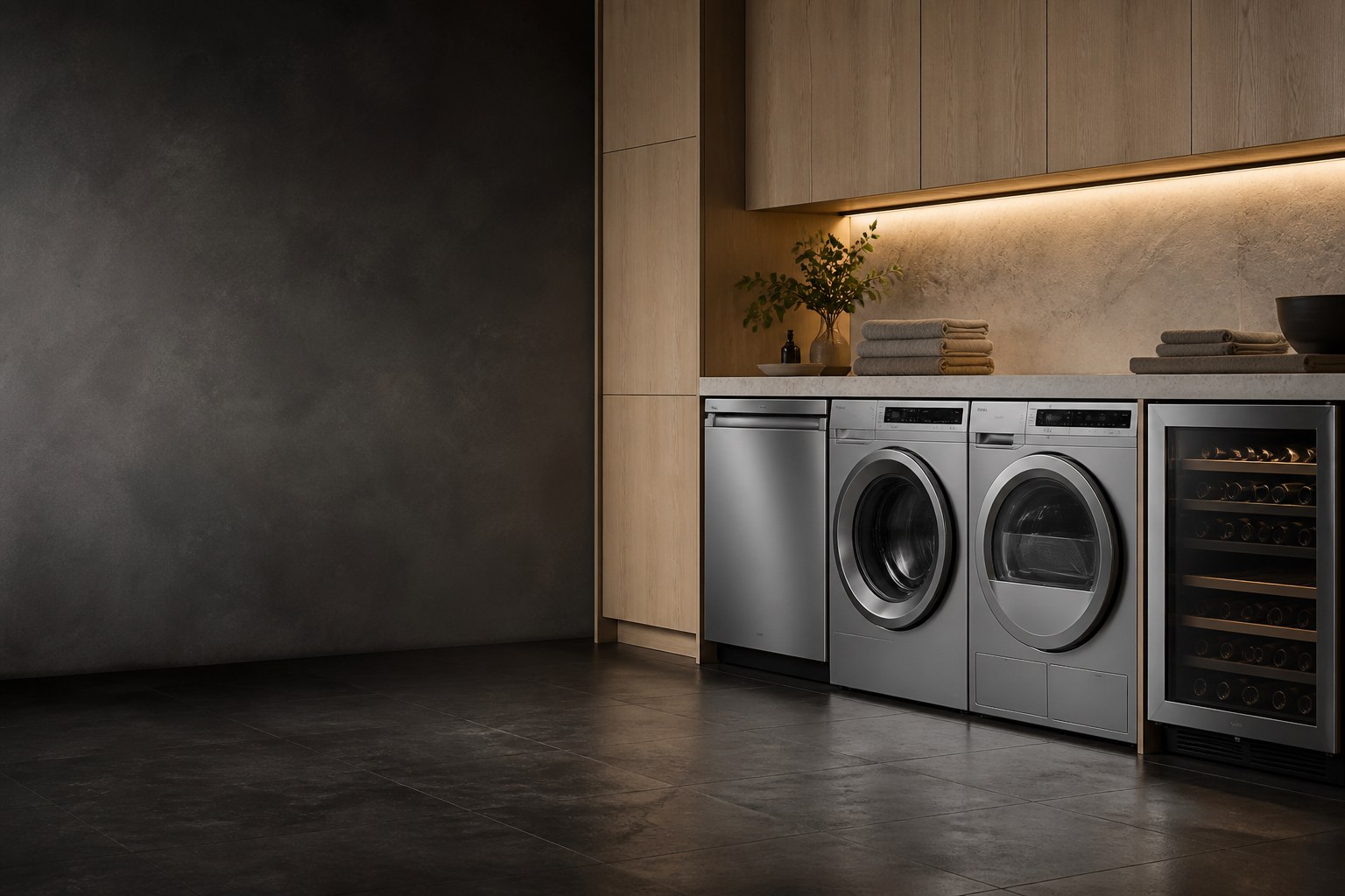 Premium ASKO kitchen and laundry appliances in a modern home
