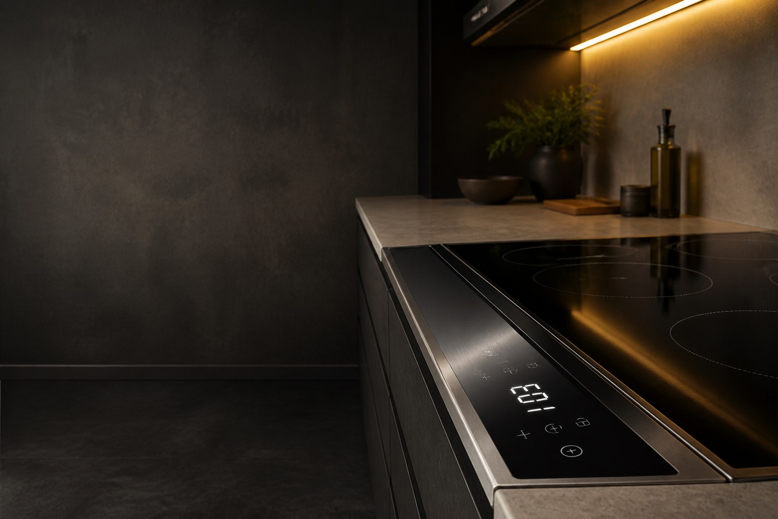 ASKO Cooktop control panel showing error code E01