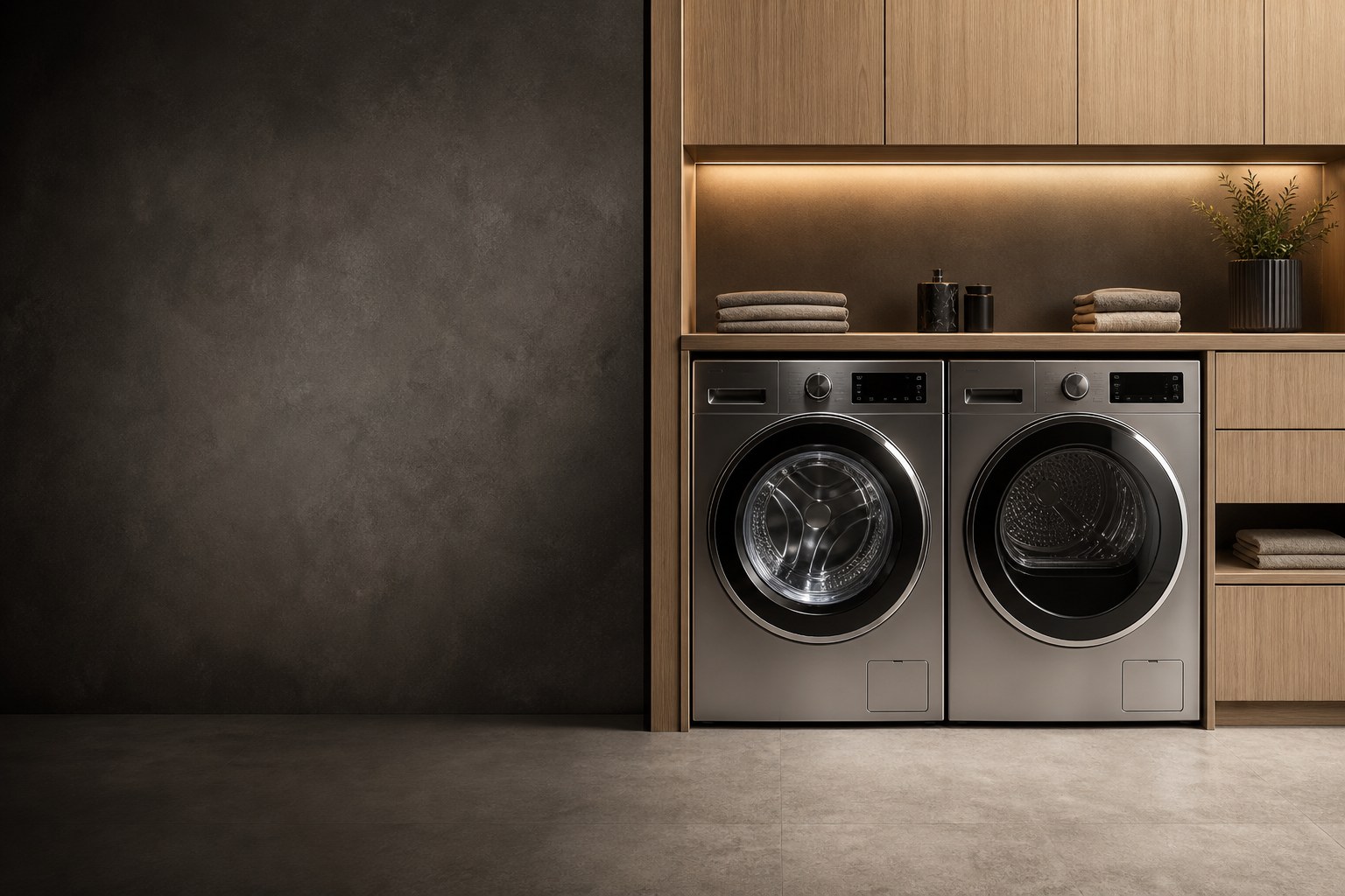 ASKO laundry appliances in a premium home — model reference library